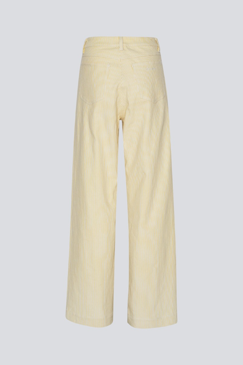 Trouser Striped Twill Wide