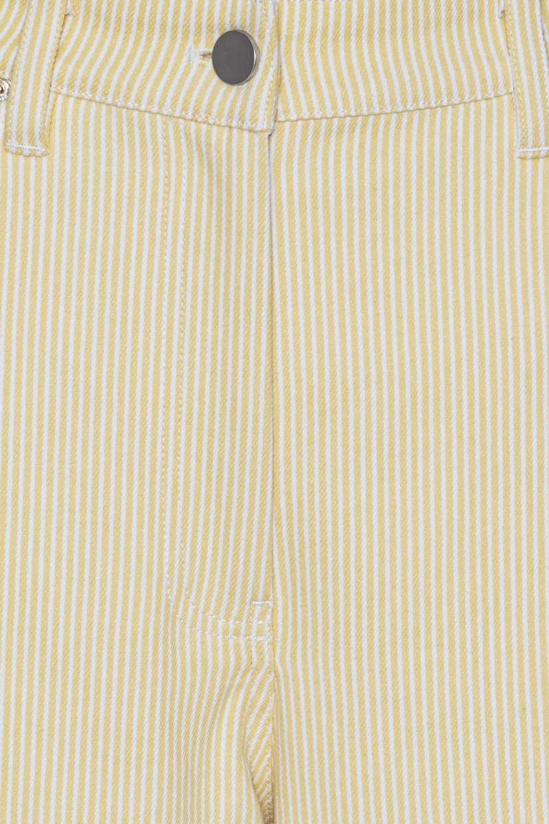 Jeans Striped Twill Wide