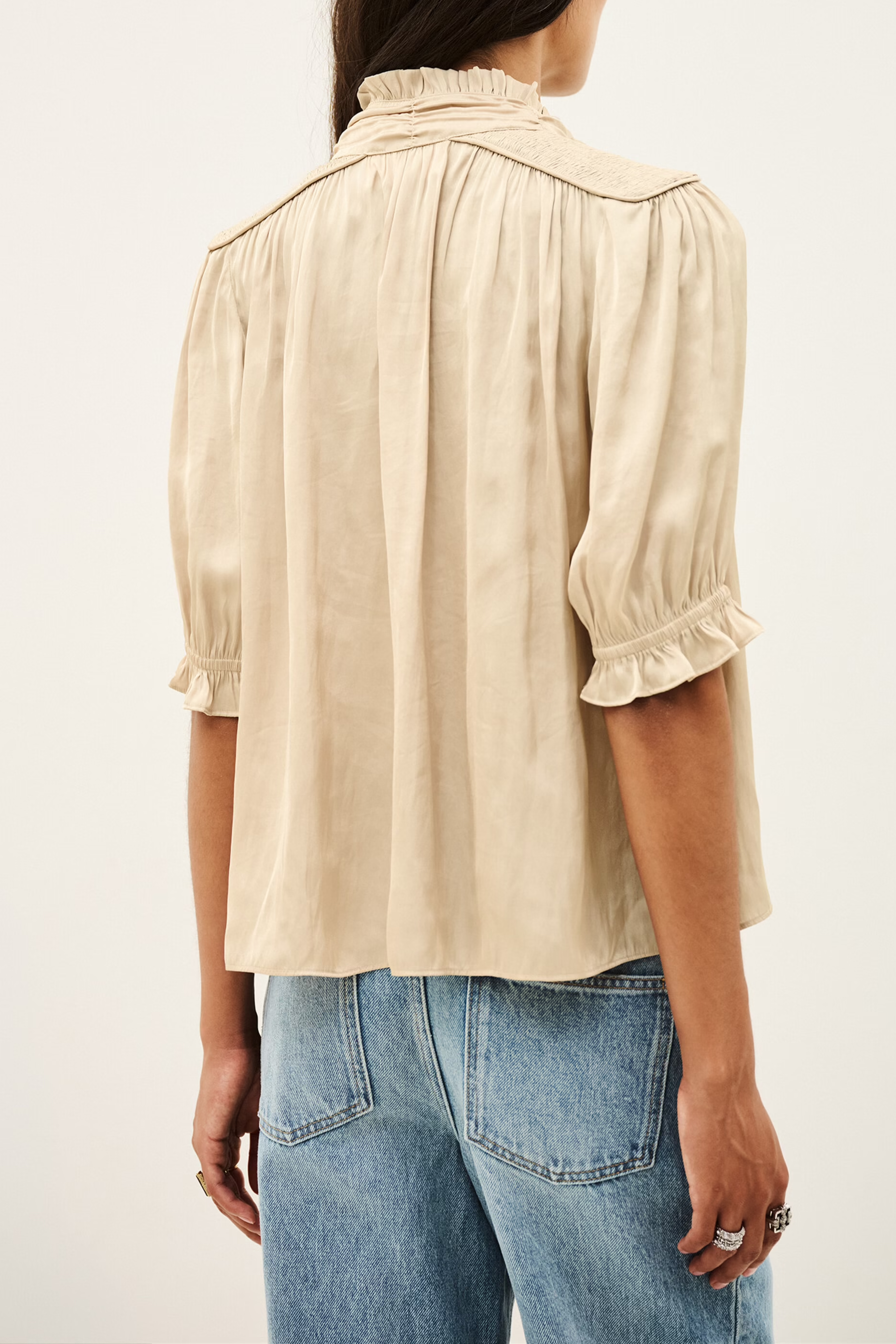 Bluse Camila in Greige