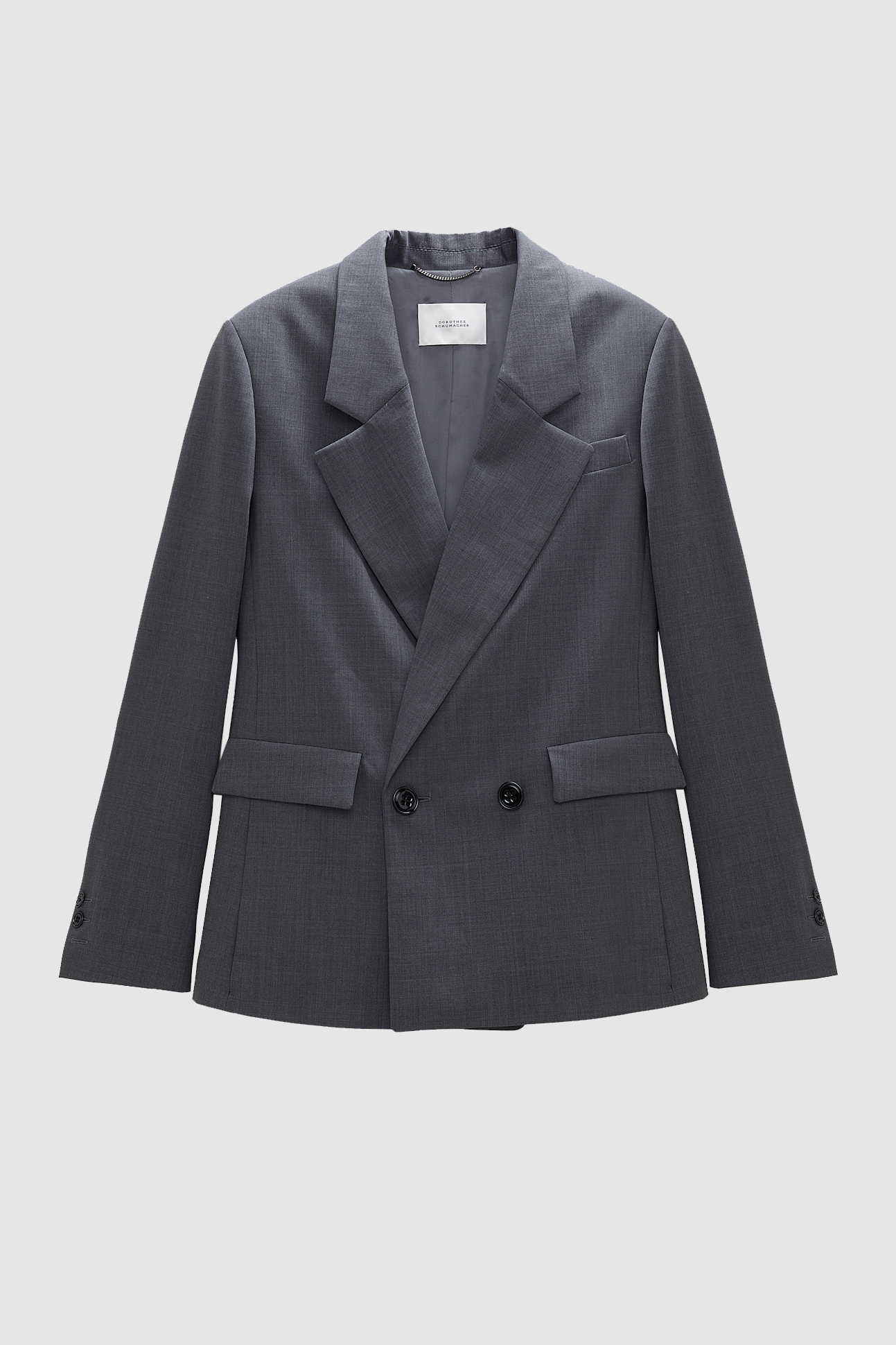 Modern Sophistication Blazer Charcoal Melange