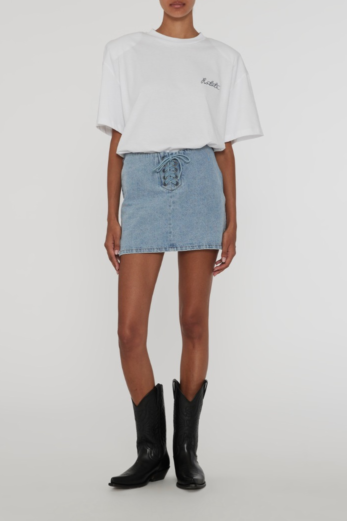 Minirock Denim Laced