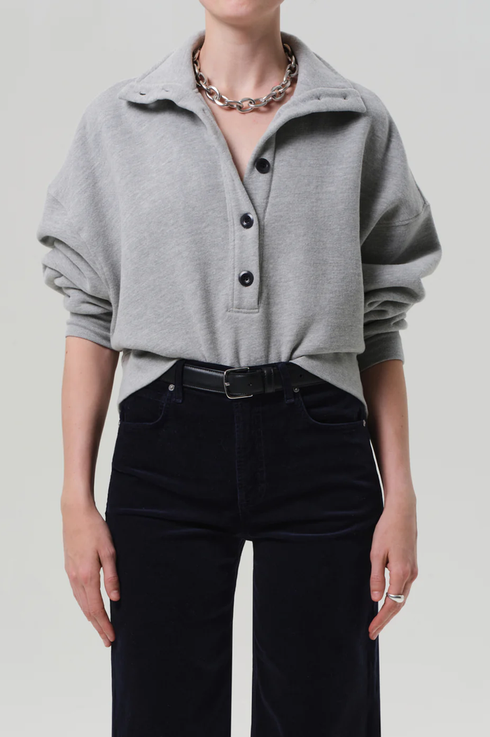 Mirelle Funnel Neck Heather Grey