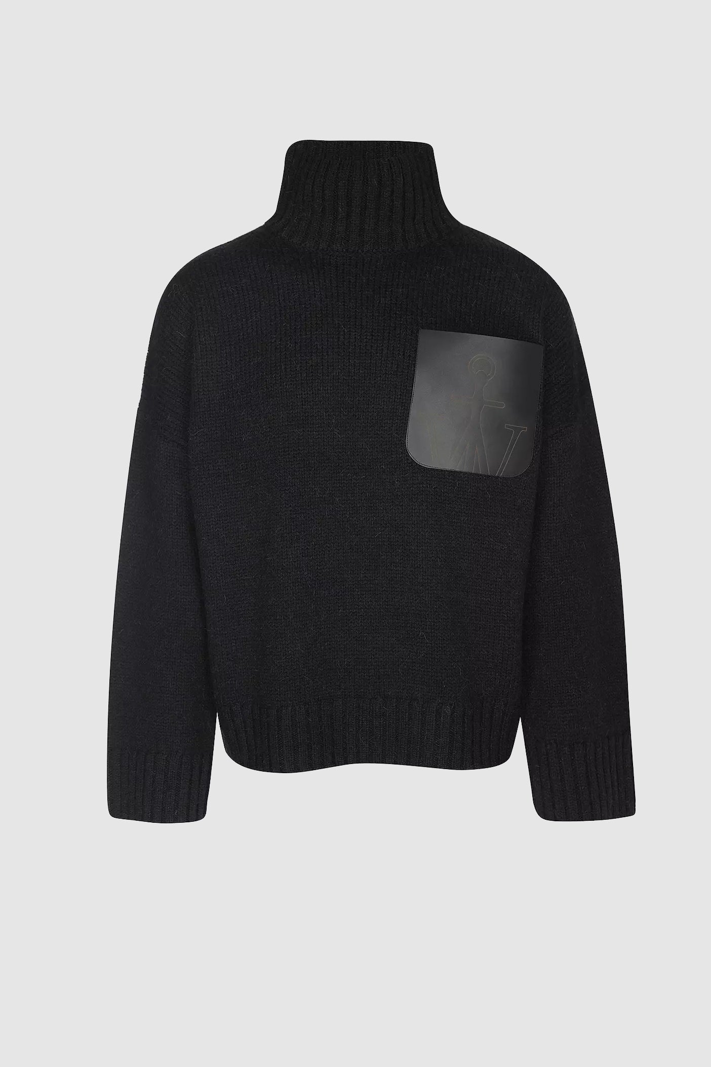 Pullover Leather Patch Pocket