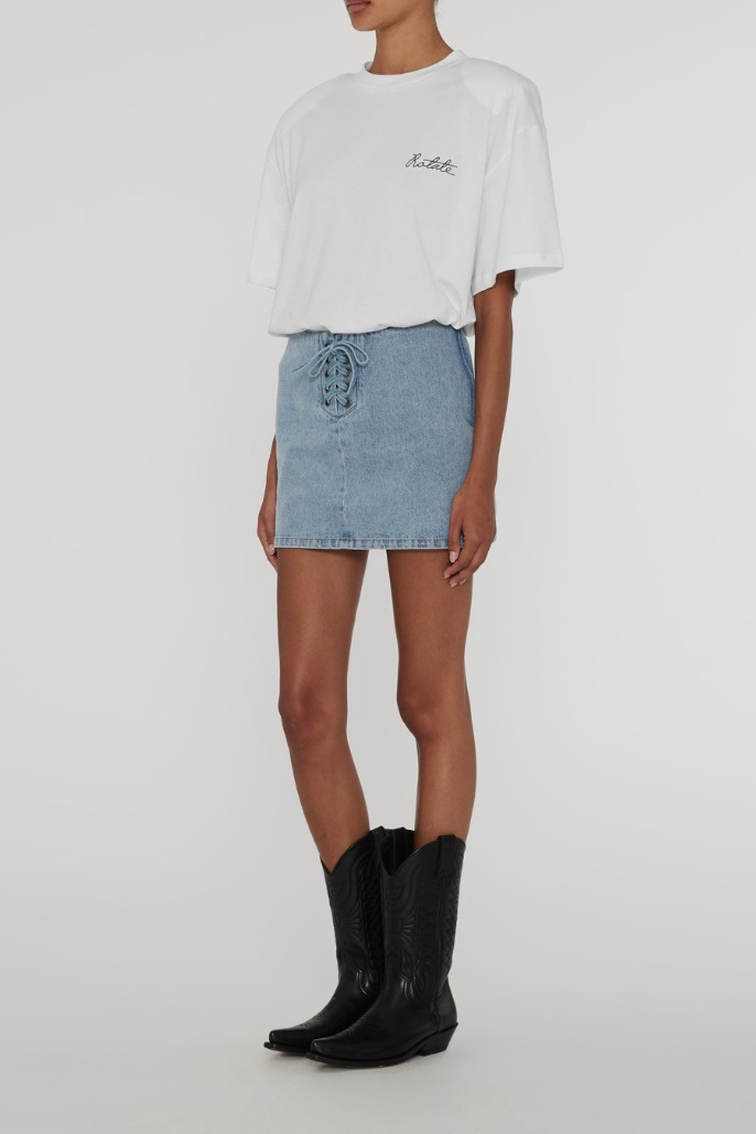 Minirock Denim Laced