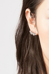 Wild Shore Earrings Transparent Silver