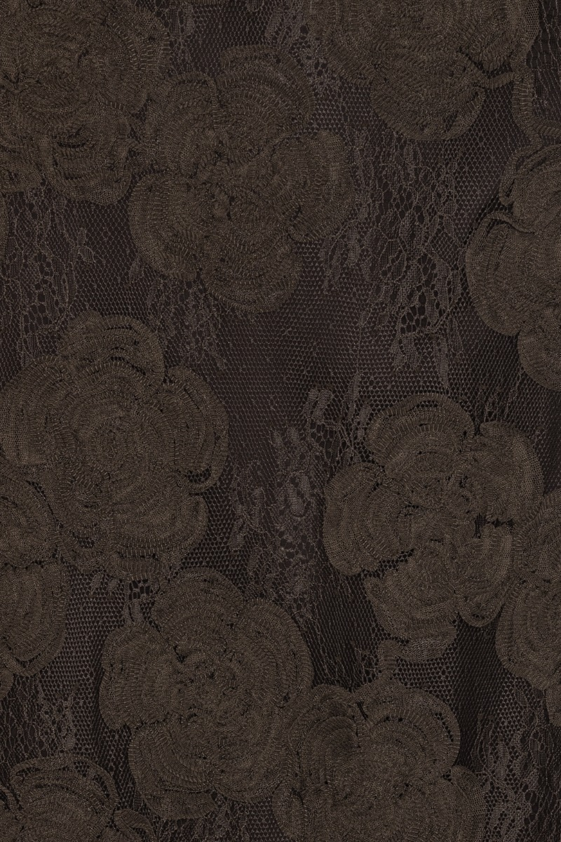 Kleid 3D Flower in Mole