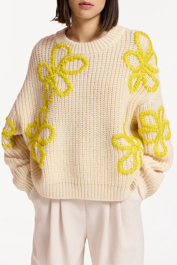 Eschew Sweater Combo Off White