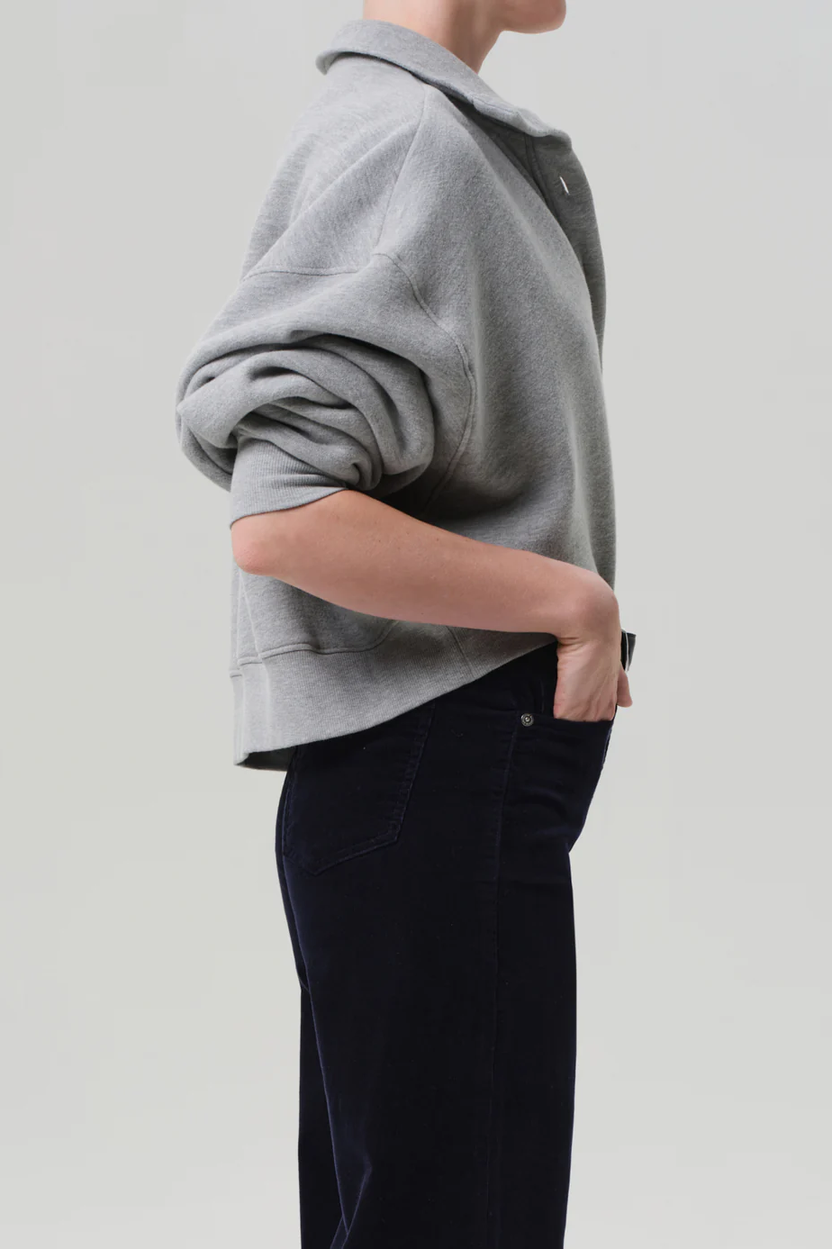 Mirelle Funnel Neck Heather Grey