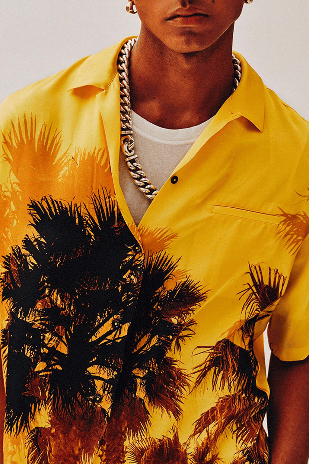 Bowling Palm Shirt Yellow