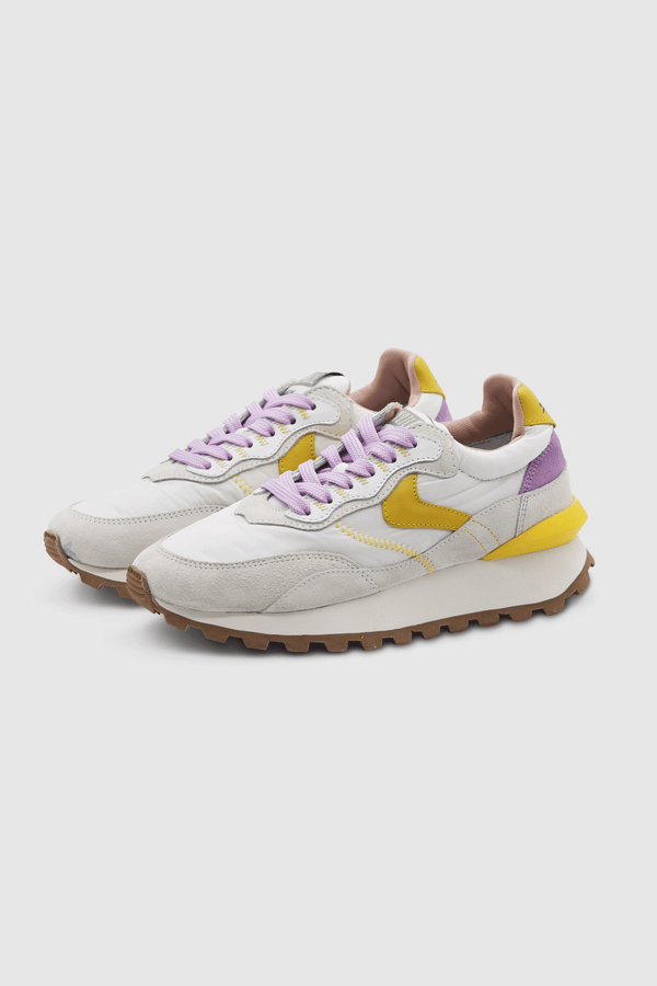 Qwark Hype Sneaker White Yellow-Lilac