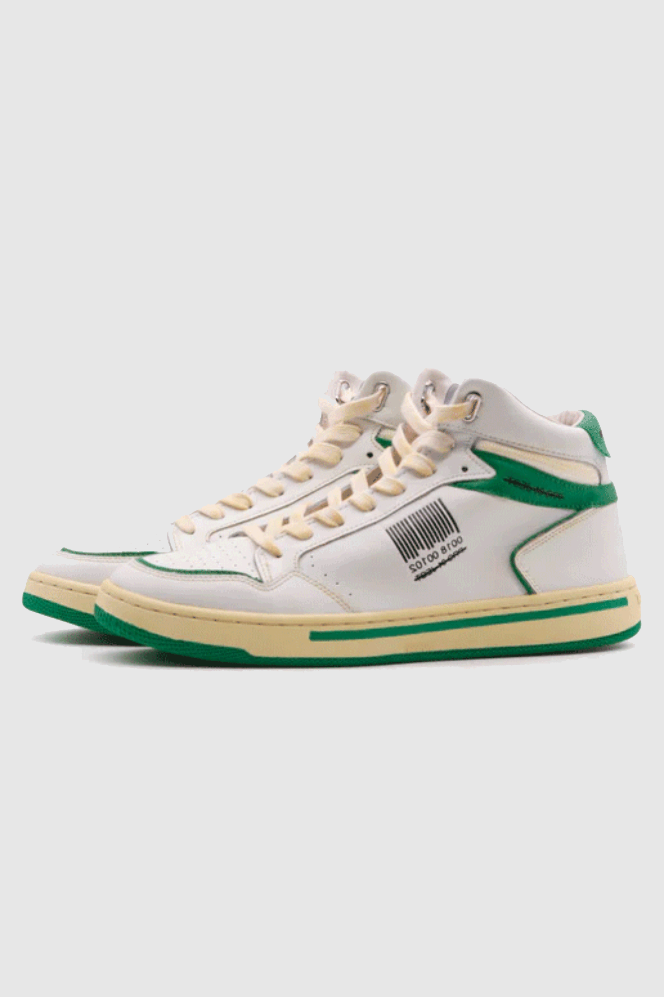 High Sneaker Men White/ Green