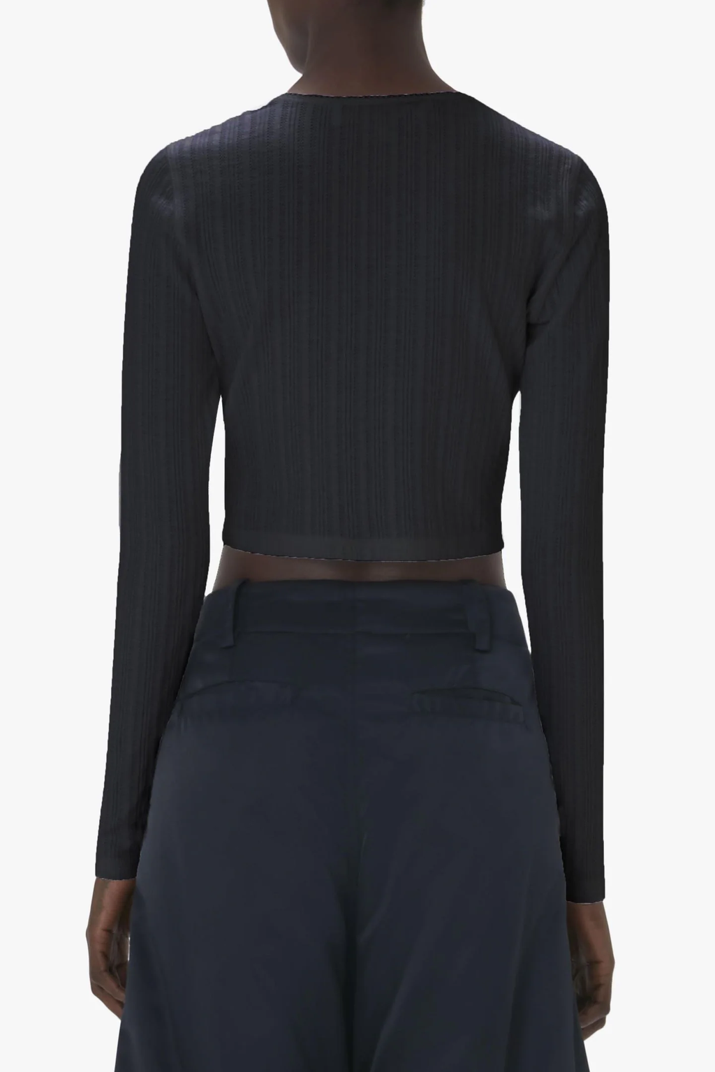 Crop Top Anchor Embroidery