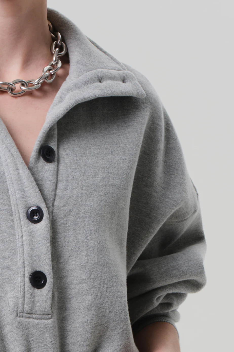 Mirelle Funnel Neck Heather Grey