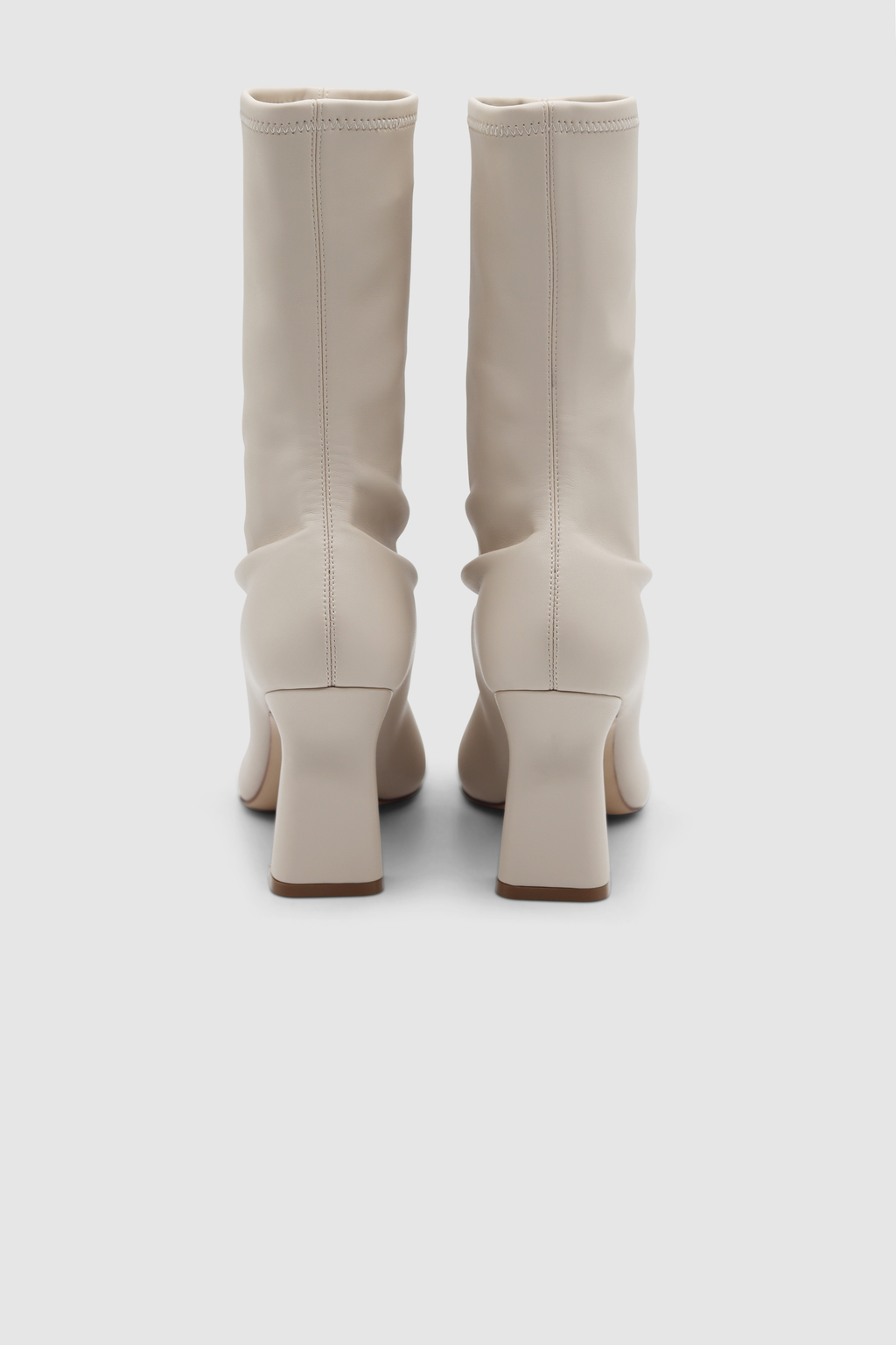 Ellia Metal Toe Cap Stretch Bootie Natural