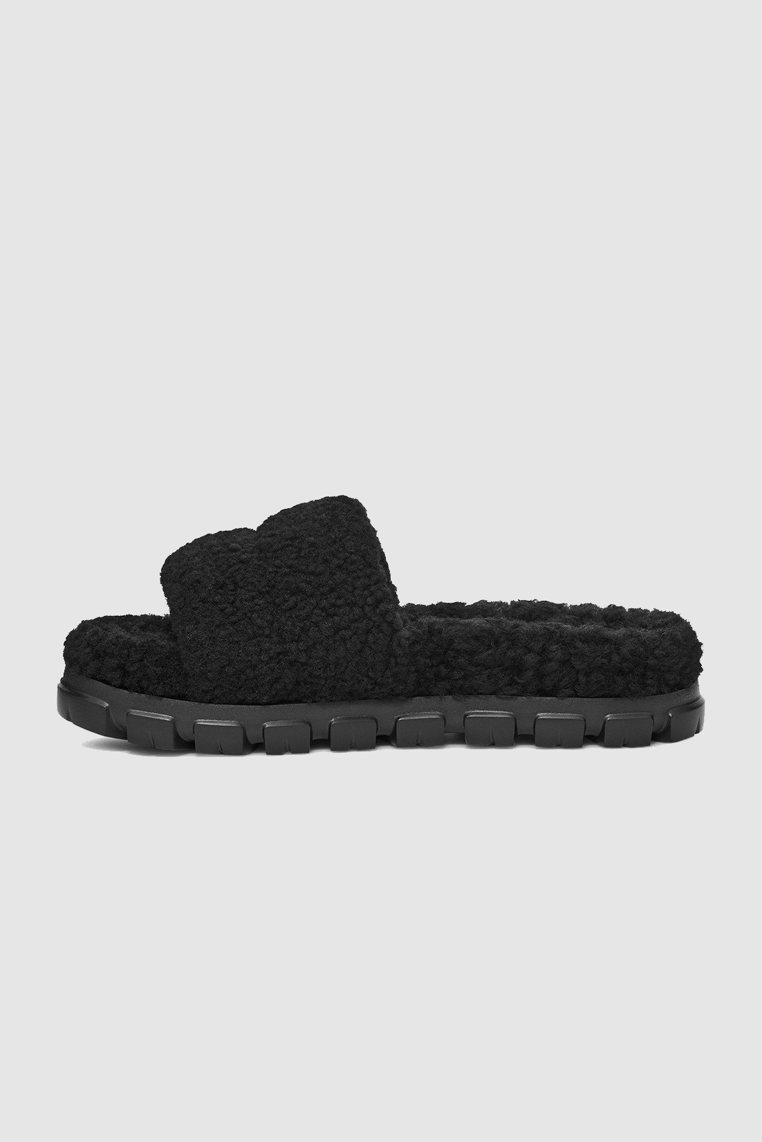 Cozetta Curly Slides Black