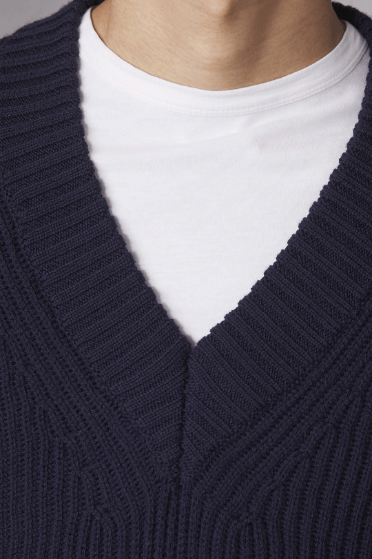 Francis V-Neck Dark Navy