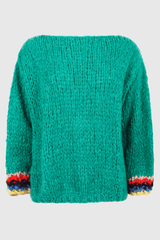 Cashmere Sweater Cuffs Green