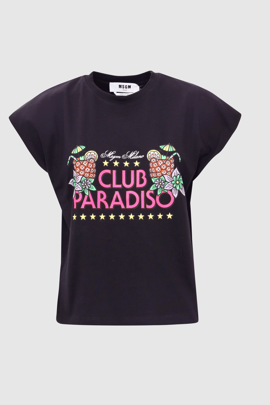 MSGM | Club Paradiso T-Shirt Black – Marandino