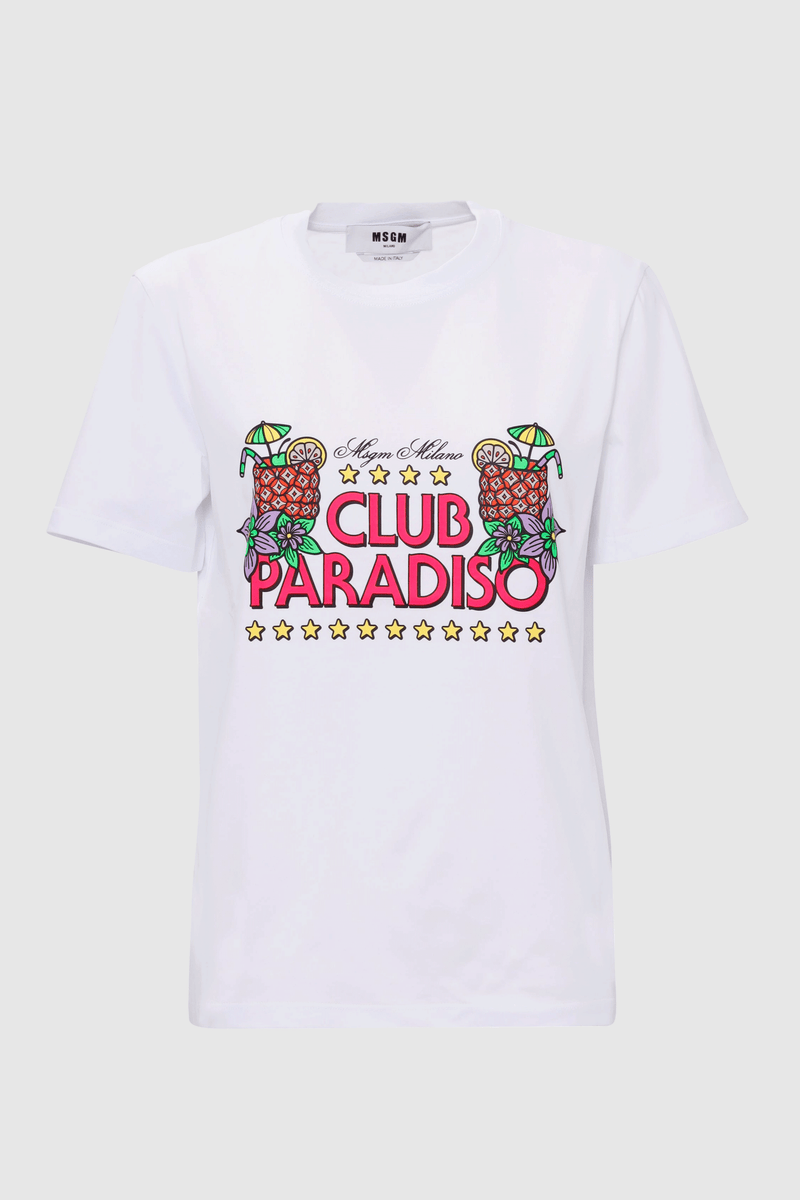 Club Paradiso T-Shirt Optical White