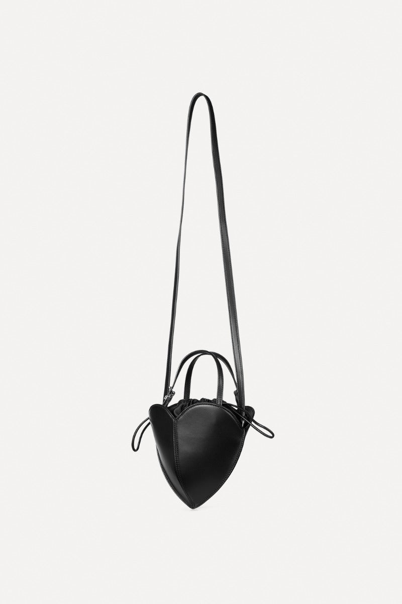Handtasche Lether Heart in Black