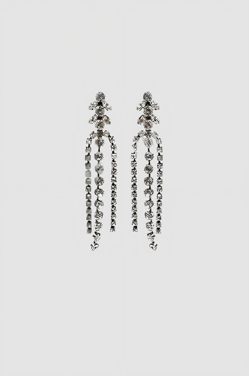 Boucle d'Oreill Earrings Transparent Silver