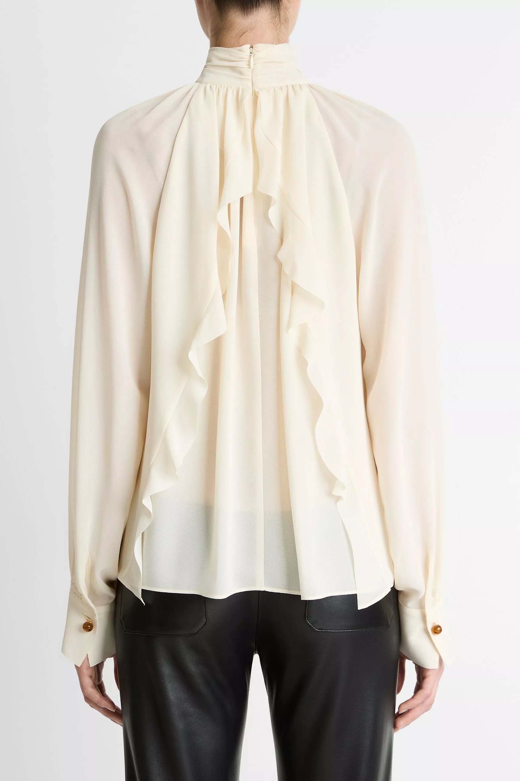 Bluse Gathered Crepe