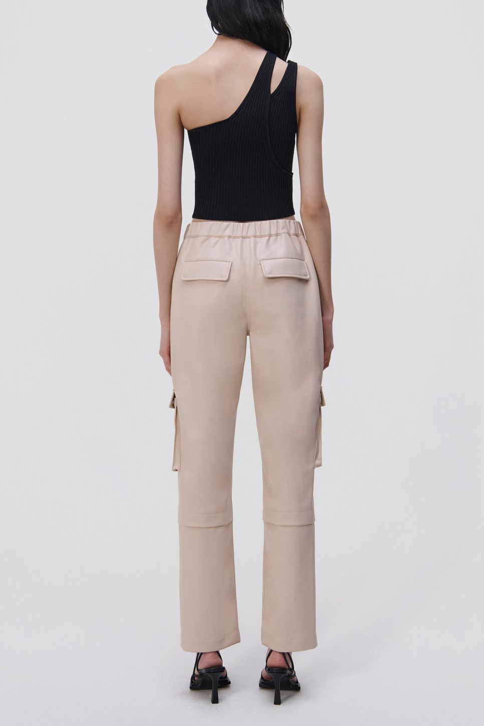 JENNI COMPACT RIB TANK BLACK