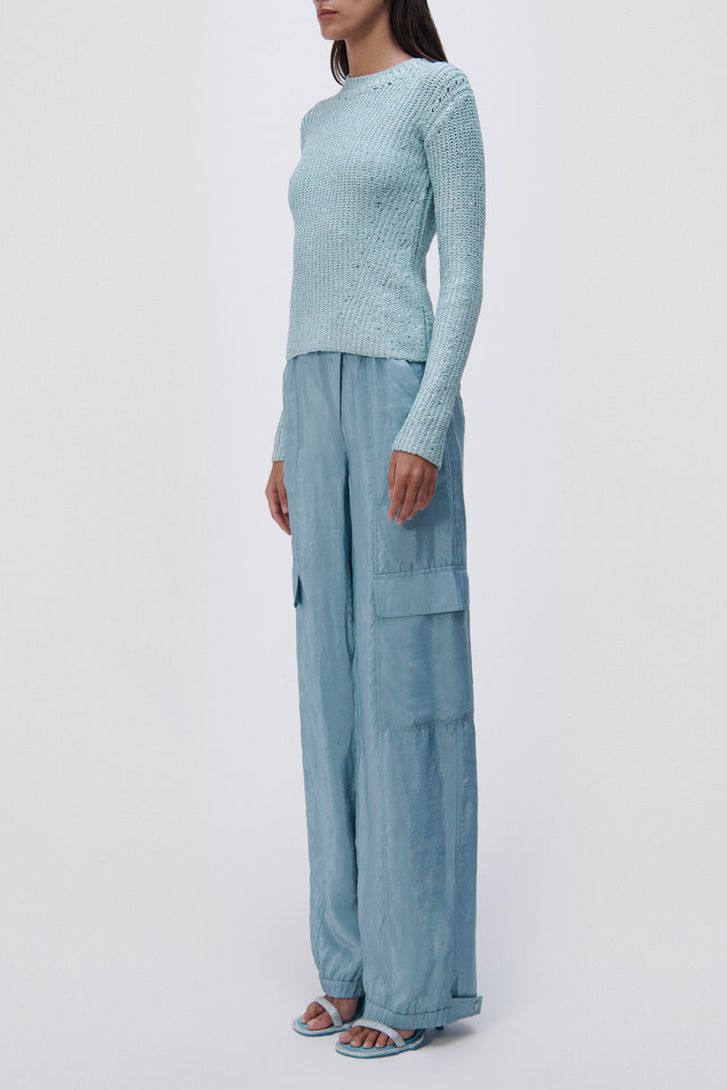 ARTEMIS PARACHUTE CARGO PANTS BLUE