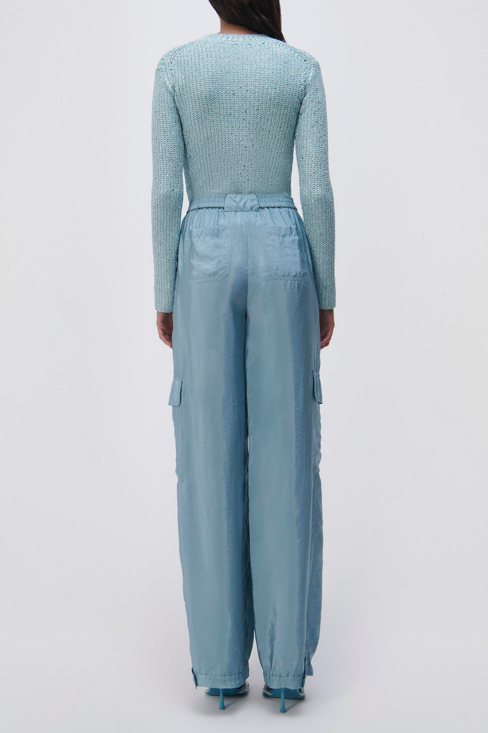 ARTEMIS PARACHUTE CARGO PANTS BLUE