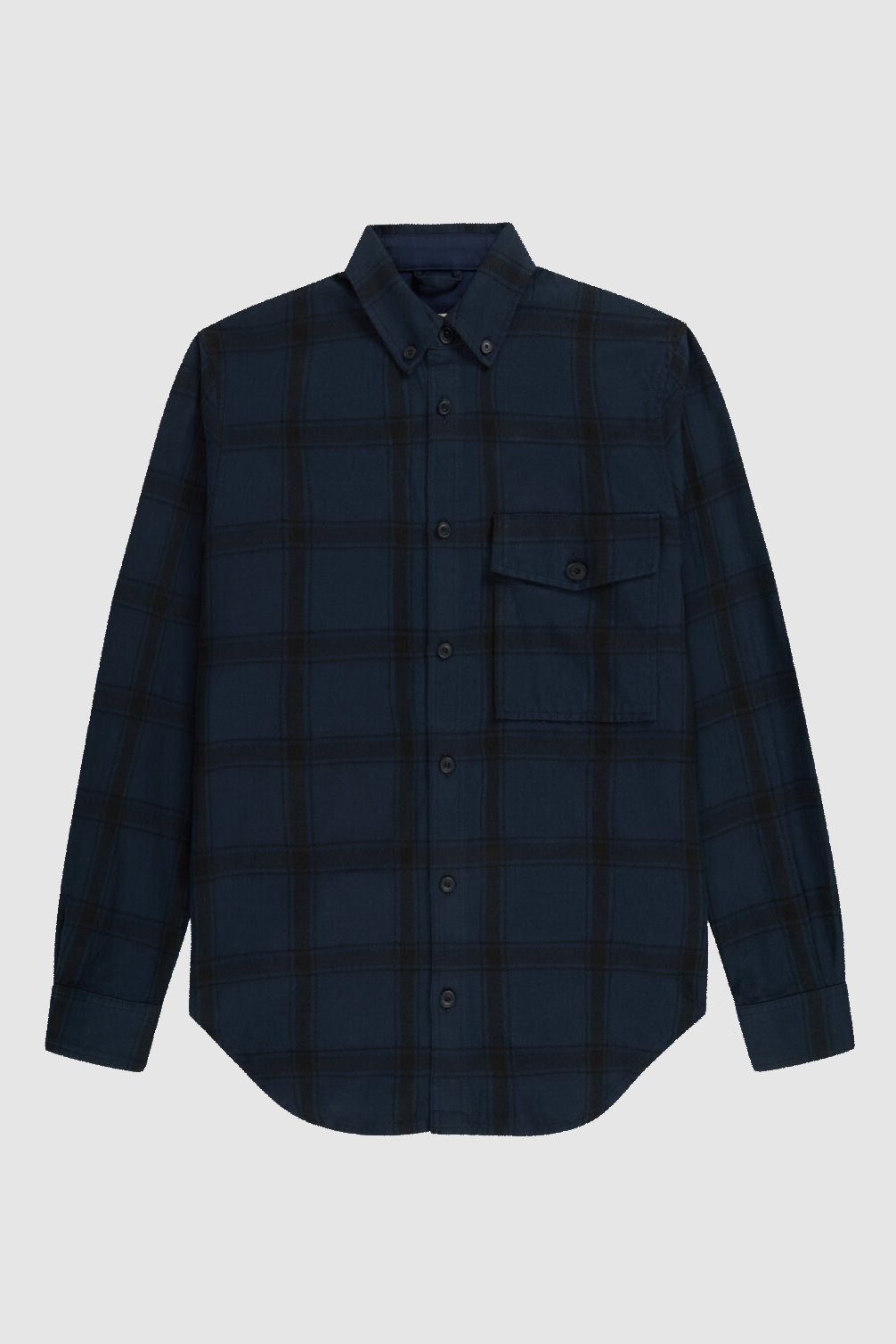 Relaxed Button Shirt Dark Night
