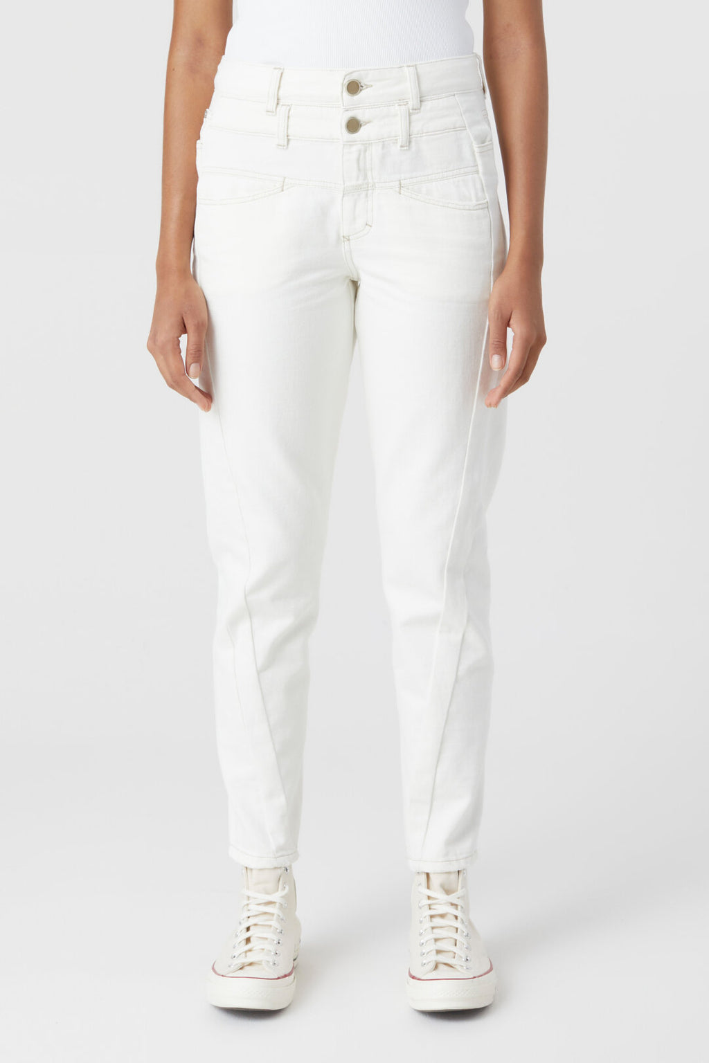 Curved-X Cream Jeans