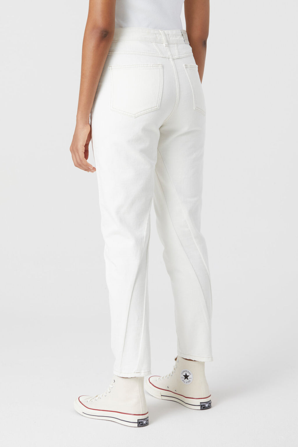 Curved-X Cream Jeans