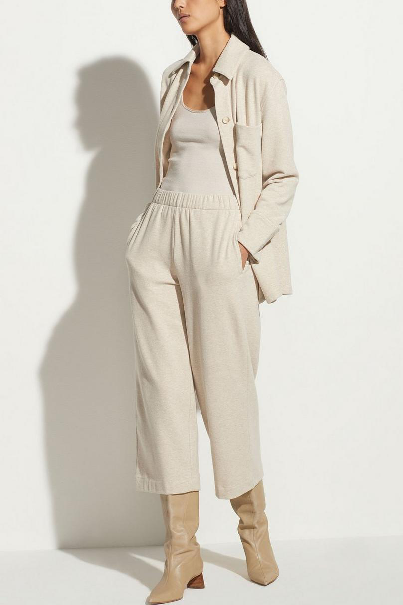 Cropped Pants beige