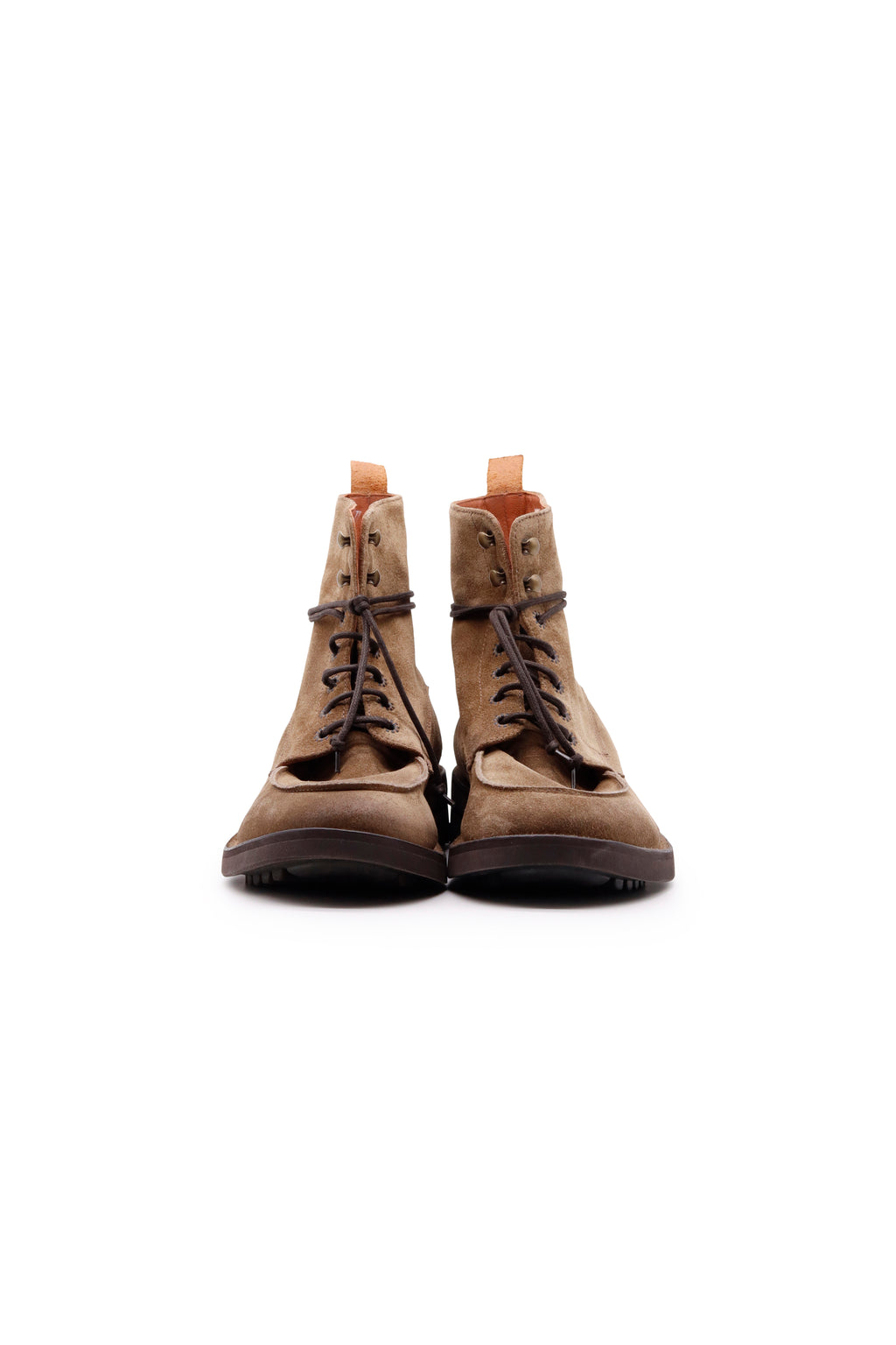 Lined Lace up Boots Taupe