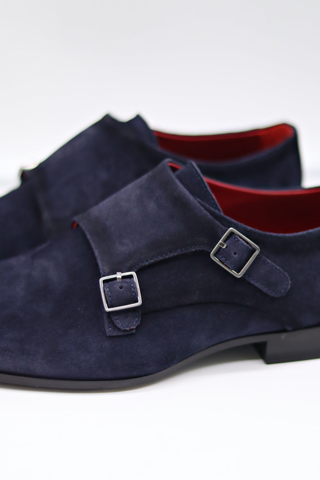 Doppel-Monkstrap Mokassin Dunkelblau