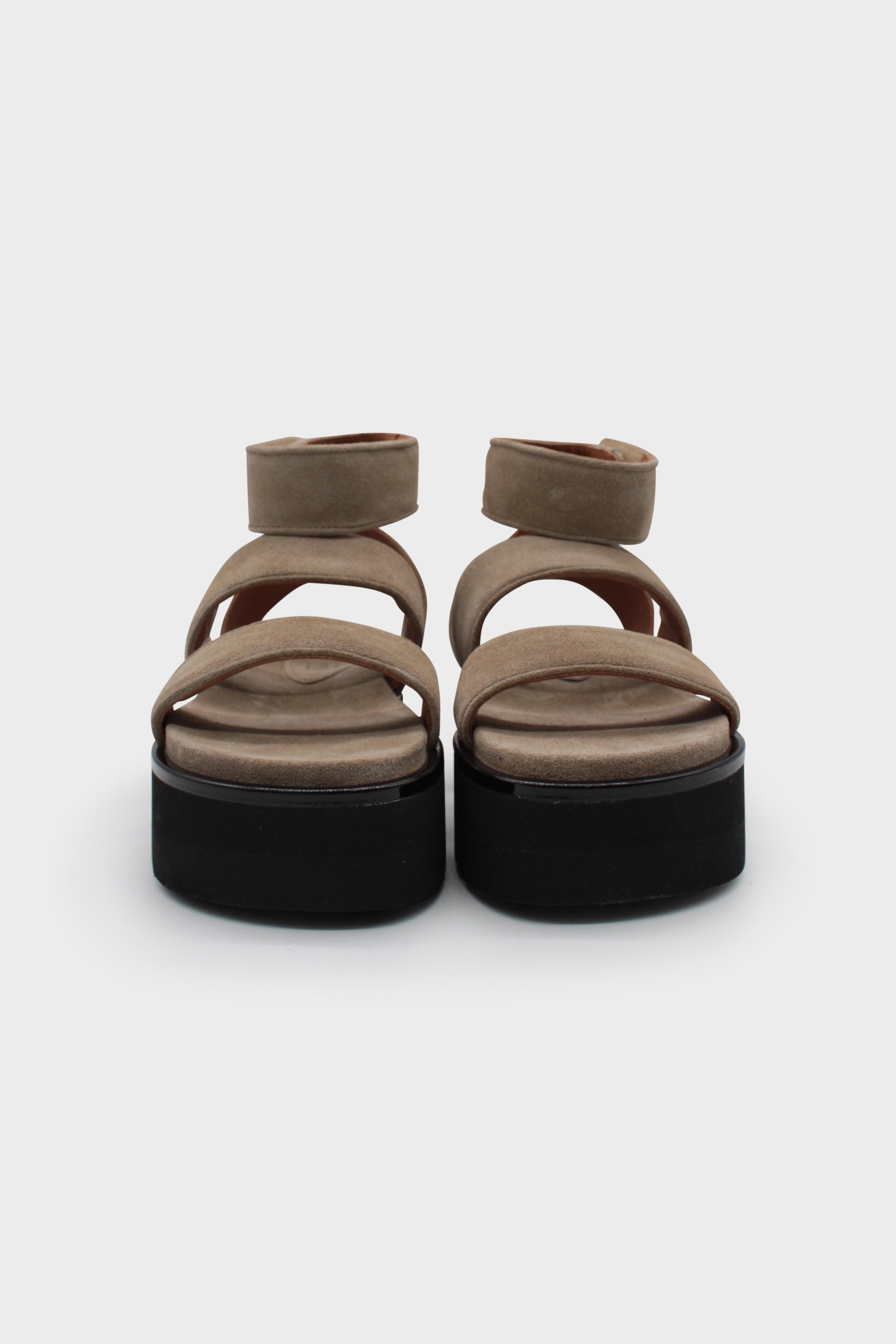 Plateau Sandals Dessert Babysilk Suede
