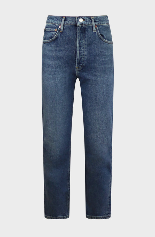 Riley High Rise Straight Crop Jeans