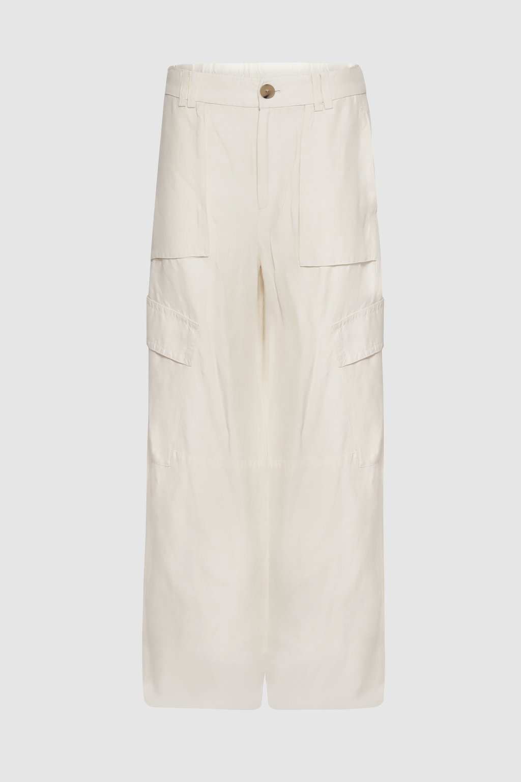 Wide Leg Cargo Pants Bone