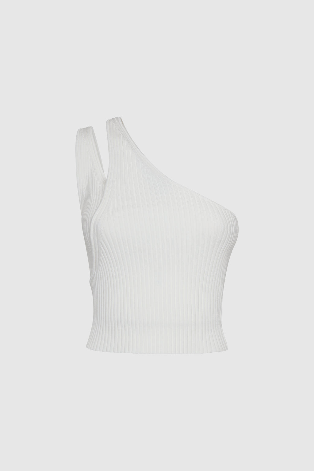 JENNI COMPACT RIB TANK WHITE