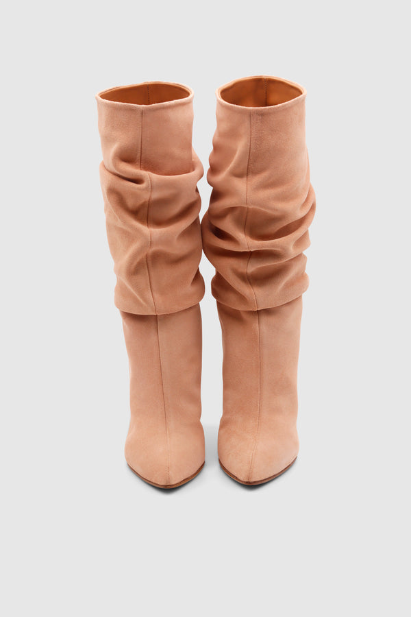Slouchy Boots Nude
