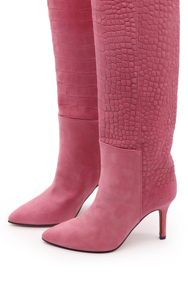 Aura Mock Boots Pink