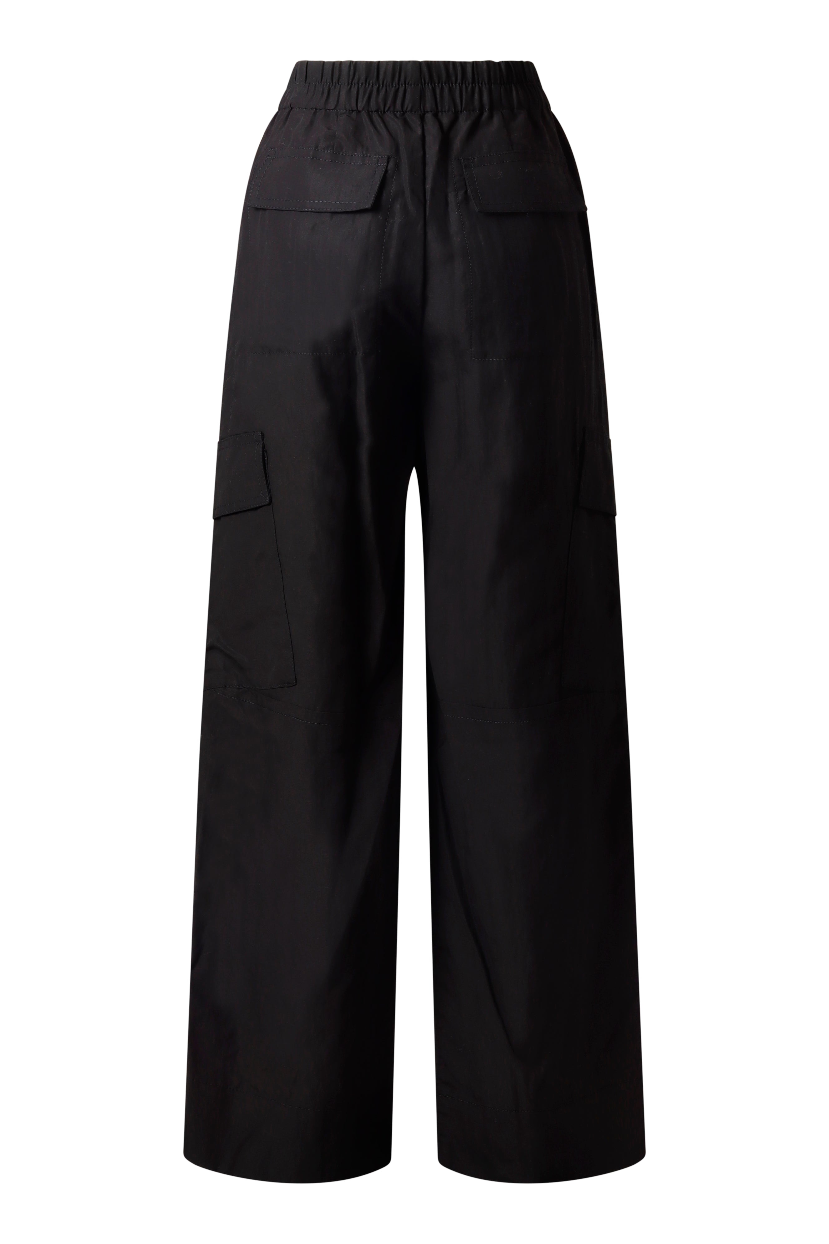 Wide Leg Cargo Pants Black