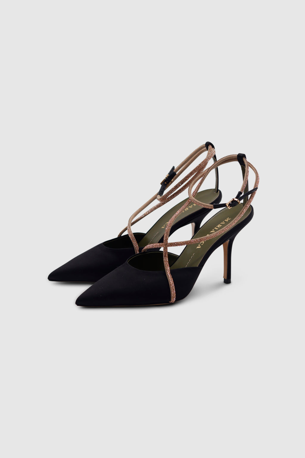 Fumilla Satin Pumps Black
