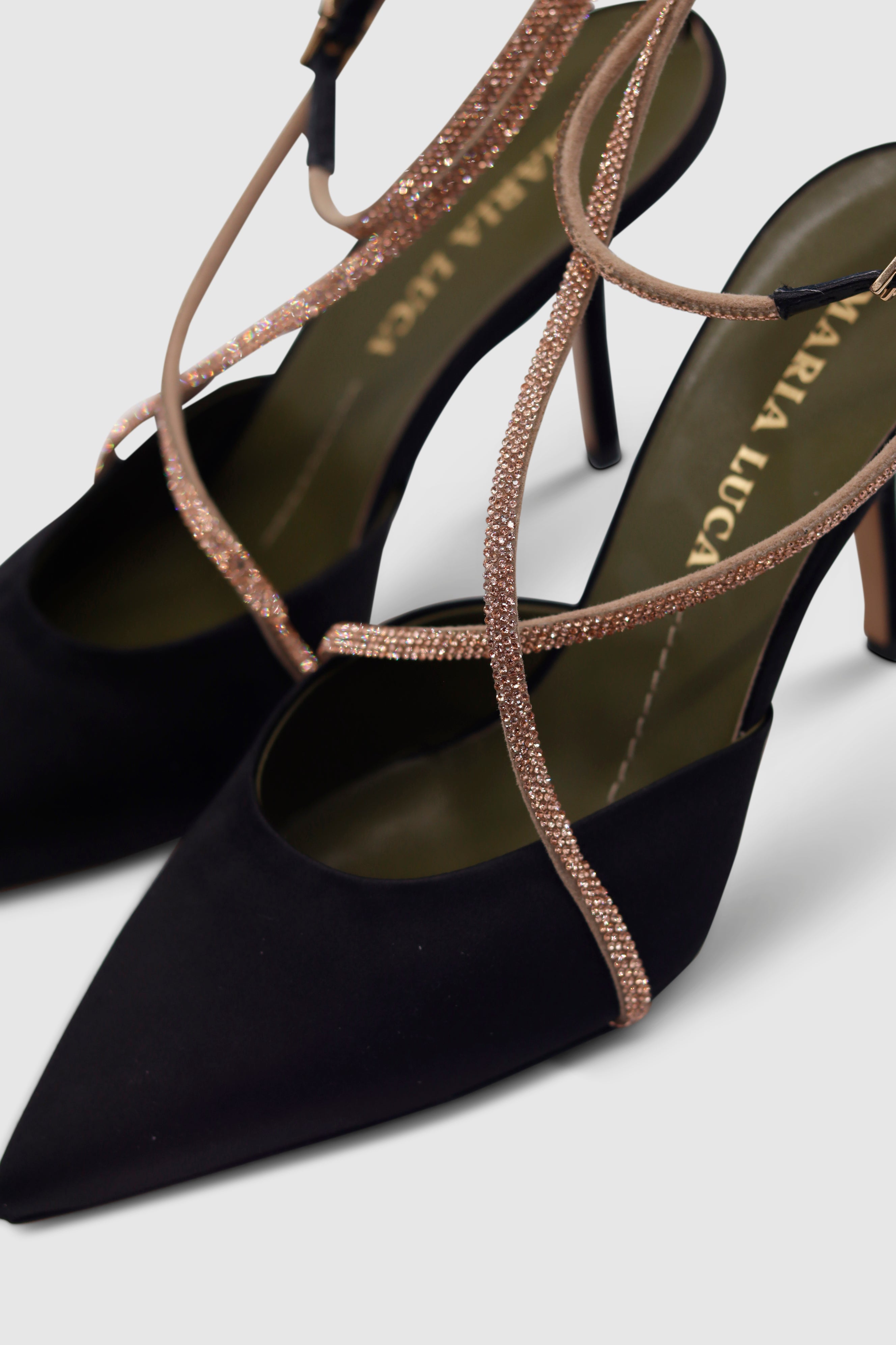 Fumilla Satin Pumps Black