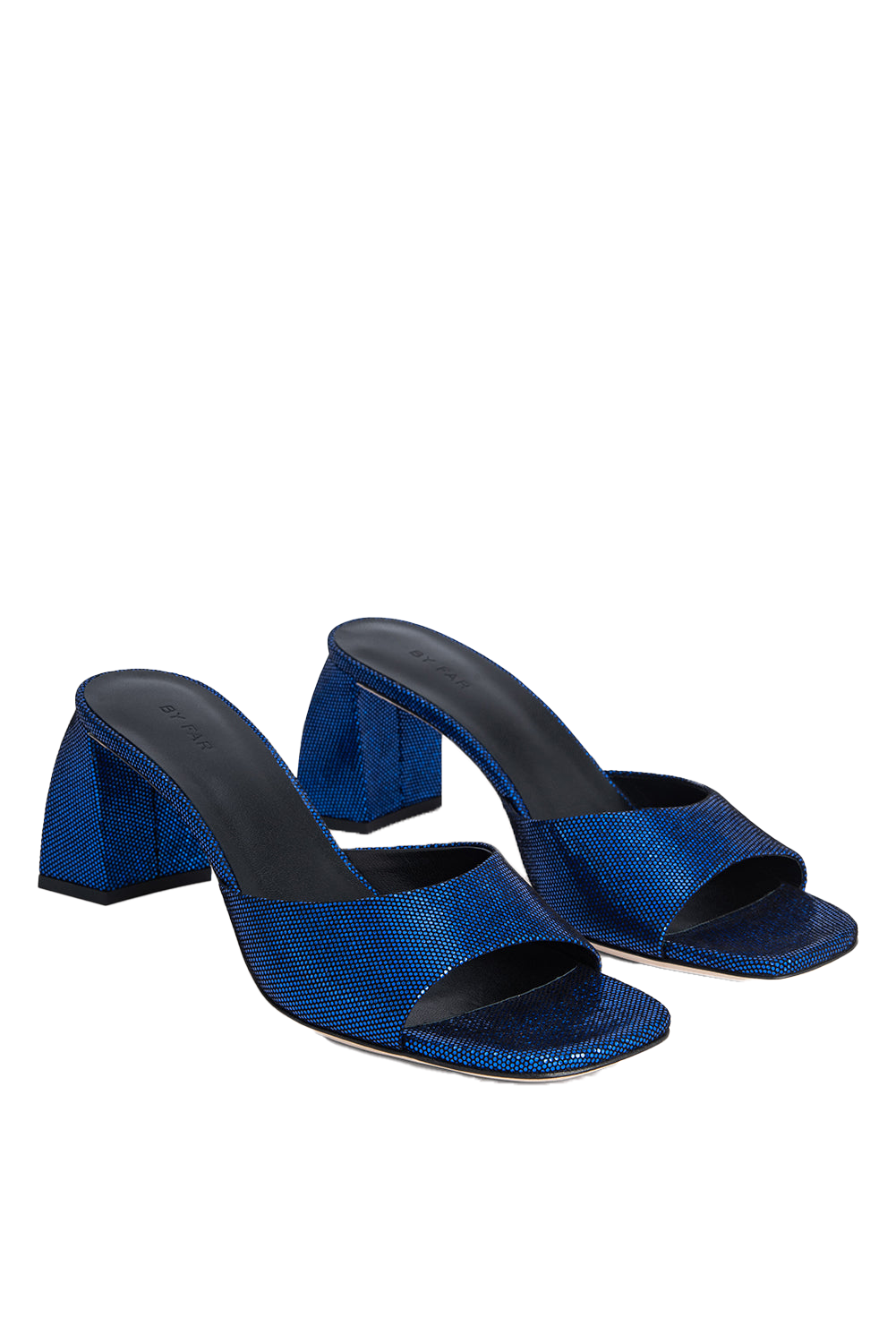 Romy Mule Blue Disco Dot