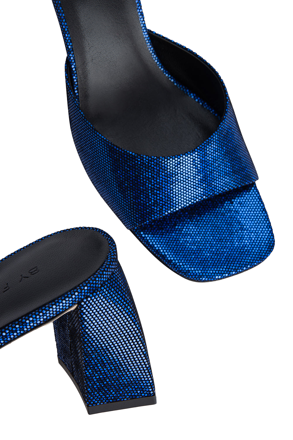 Romy Mule Blue Disco Dot