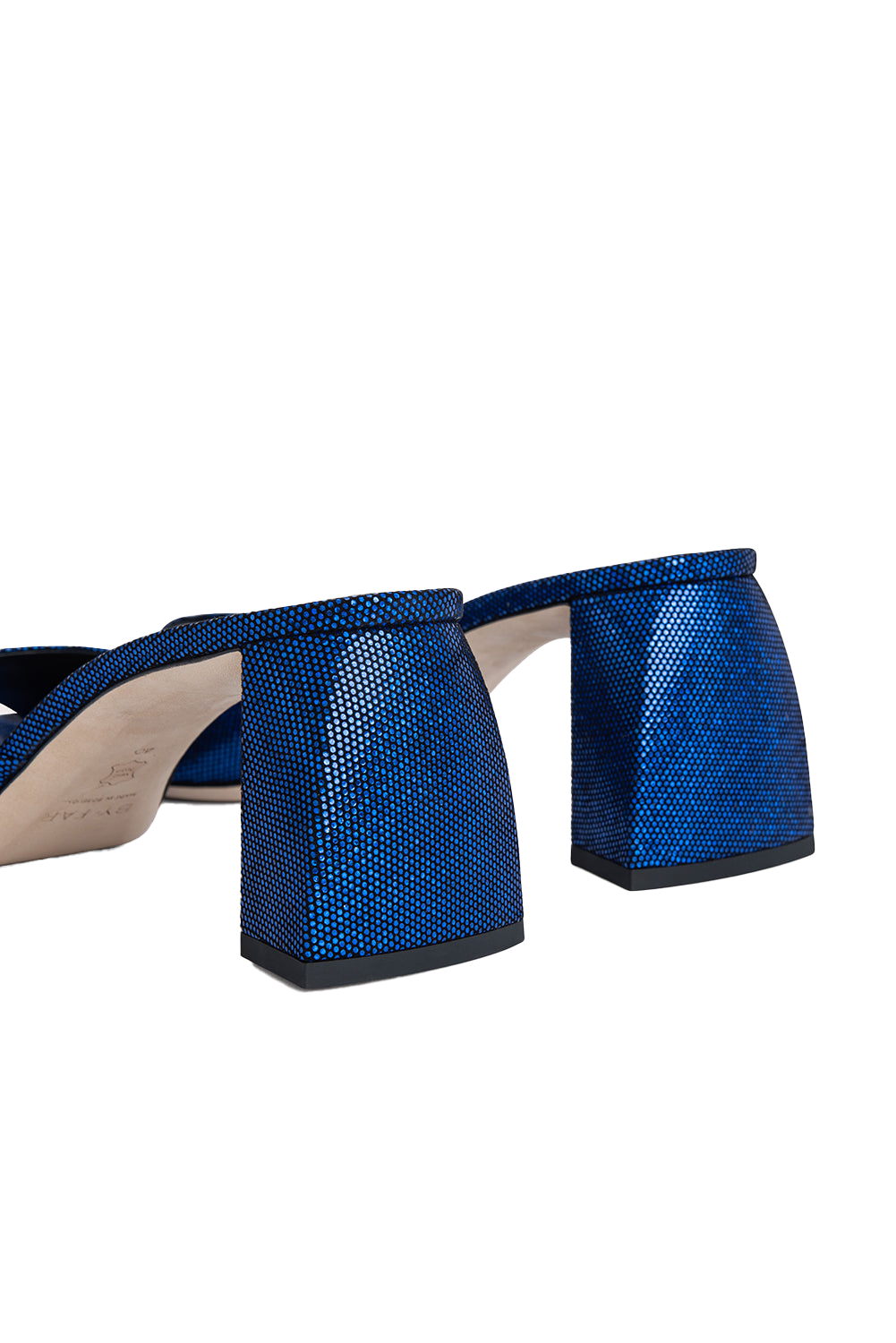 Romy Mule Blue Disco Dot