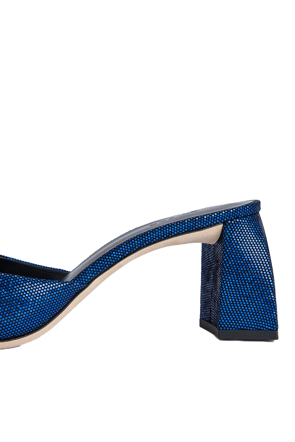 Romy Mule Blue Disco Dot