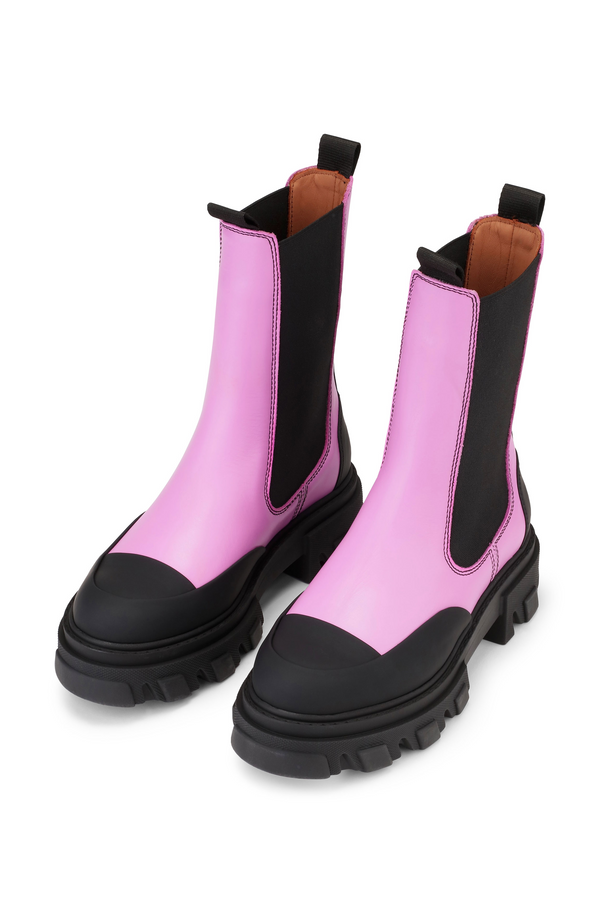 Mid Chelsea Boots Pink