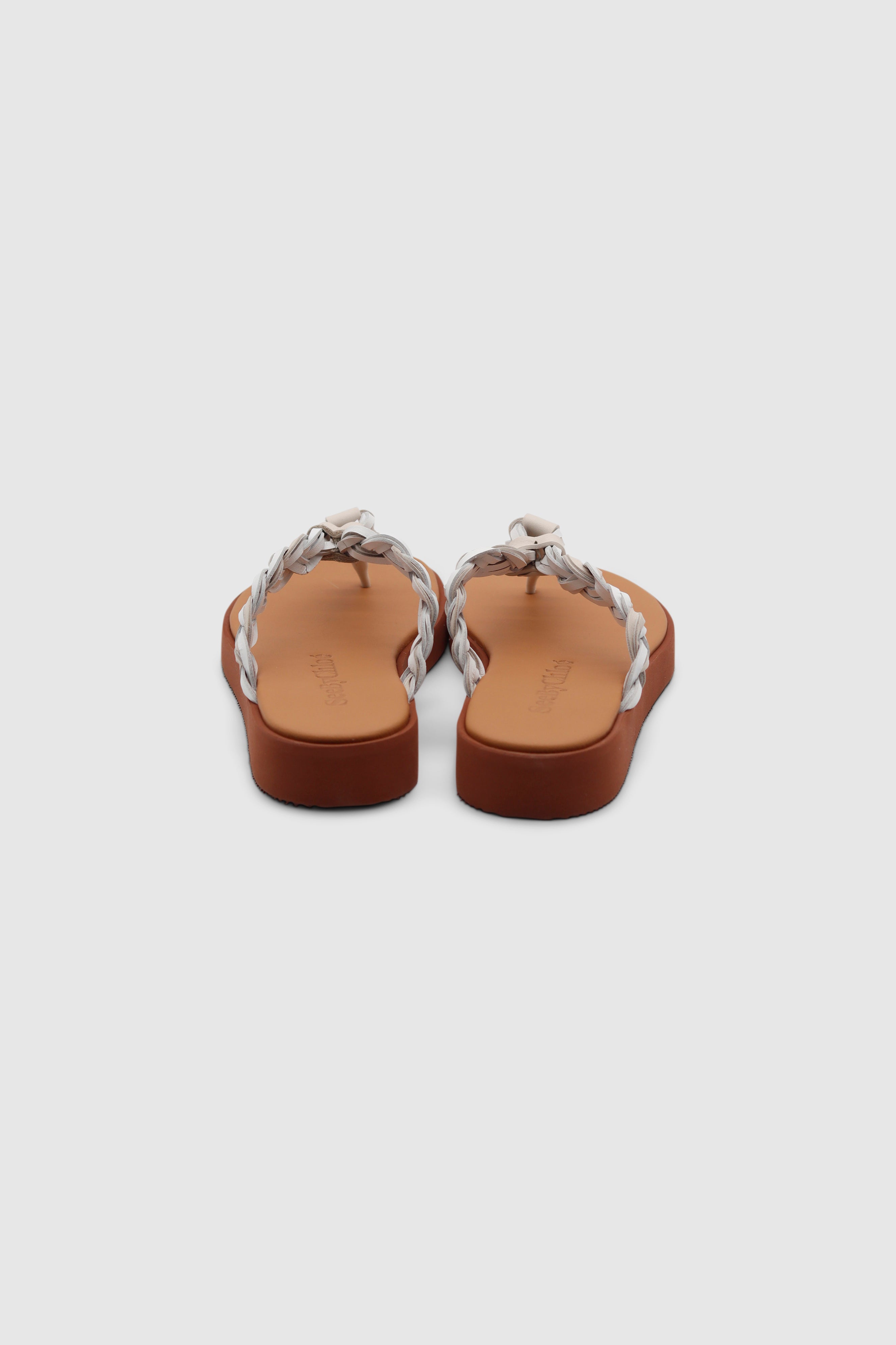 Pompoms Sandals New Natural Calf